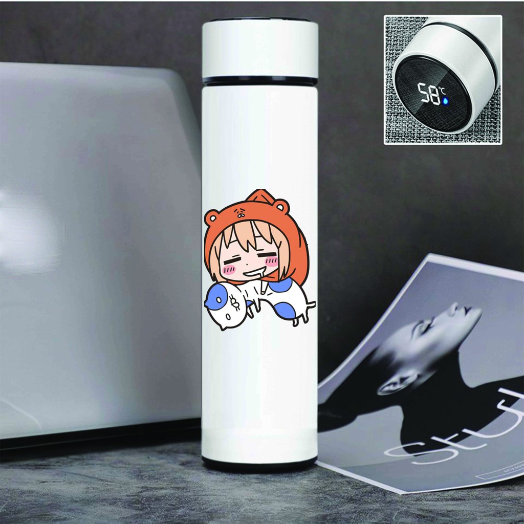 Bình Giữ Nhiệt in hình Himouto! Umaru-chan CÔ EM GÁI HAI MẶT anime chibi Lõi INOX đựng nước tiện lợi xinh xắn