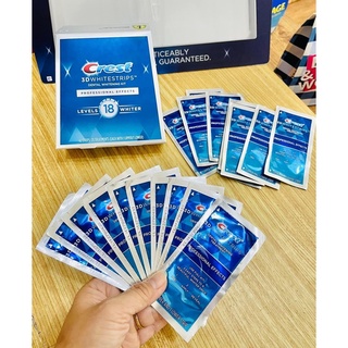 Miếng dán trắng răng Crest 3D white Professional Level 18
