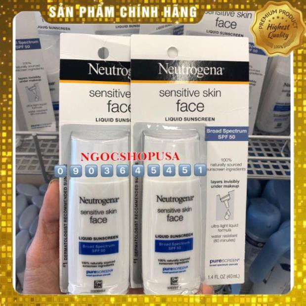 🆕Kem chống nắng Neutrogena Pure &Free liquid SPF 50