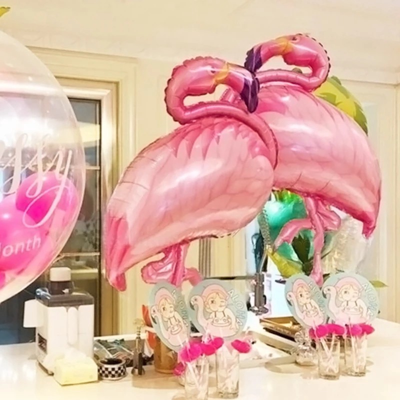 1 Bong Bóng Hình Chim Hồng Hạc Kích Cỡ Lớn Dùng Trang Trí Tiệc Cưới, Sinh Nhật