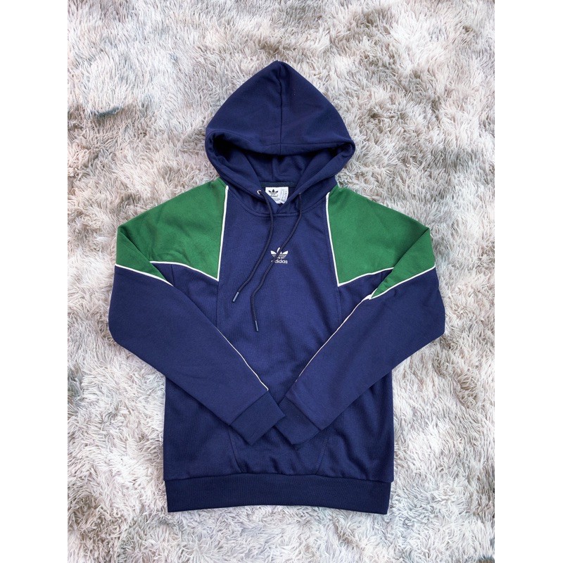 Xuất xịn  Áo hoodi 1791 BIG TREFOIL ABSTRACT HOODIE NAVY/ GREEN