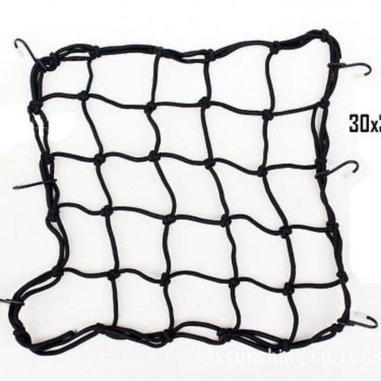Lưới trang trí bọc bình xăng xe máy , Lưới giữ đồ phượt....kích thước 30cm x30cm phù hợp cho mọi bình xăng xe máy