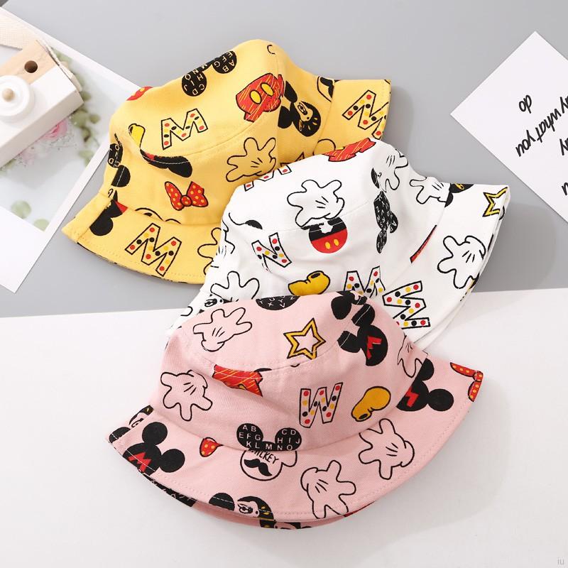 Nón Bucket Hình Chuột Mickey Đáng Yêu Cho Bé