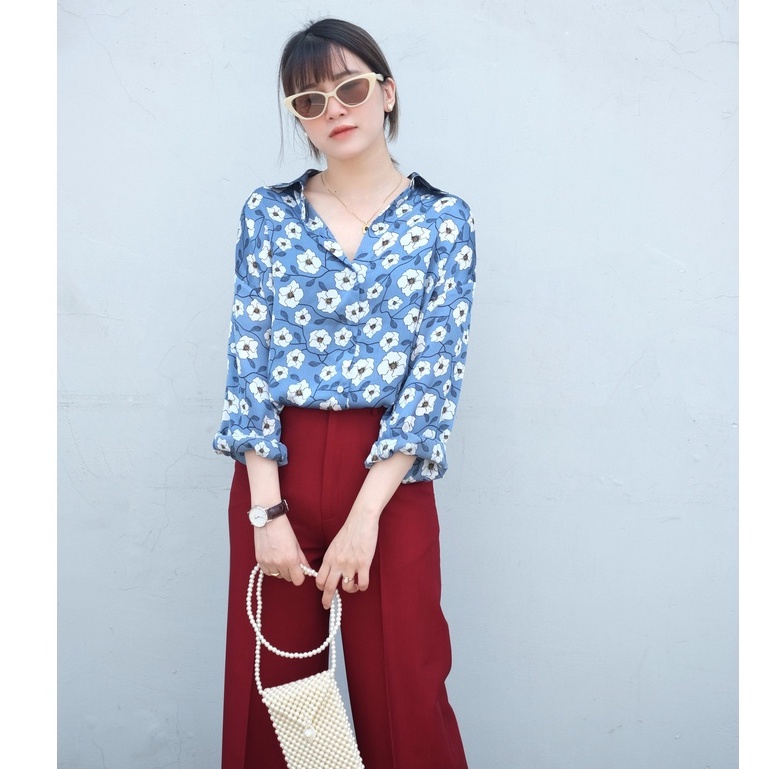 FLORAL SHIRT⚜️⚜️ ÁO SƠ MI HOA LỤA⚜️⚜️