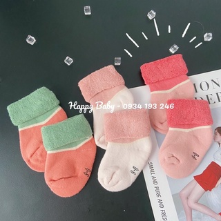 Set 3 tất len xù cao cấp cực xịn túi zip
