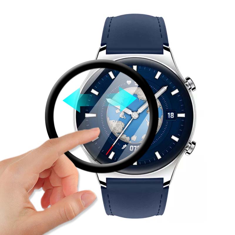 Miếng Dán Cường Lực Cong 3d Cho Đồng Hồ huawei gt 4 41mm 46mm Kính