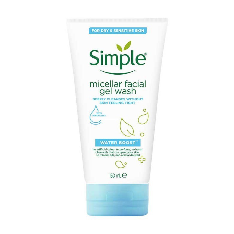 [TOP 1 SHOPEE] Sữa rửa mặt Simple Refreshing/Micellar Facial Gel Wash (Bill Anh)