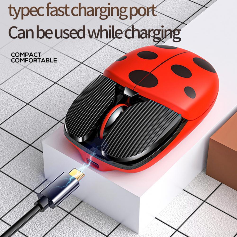 Chuột không dây 2.4G + Bluetooth 3 Chế Độ Yên Tĩnh Dễ Thương