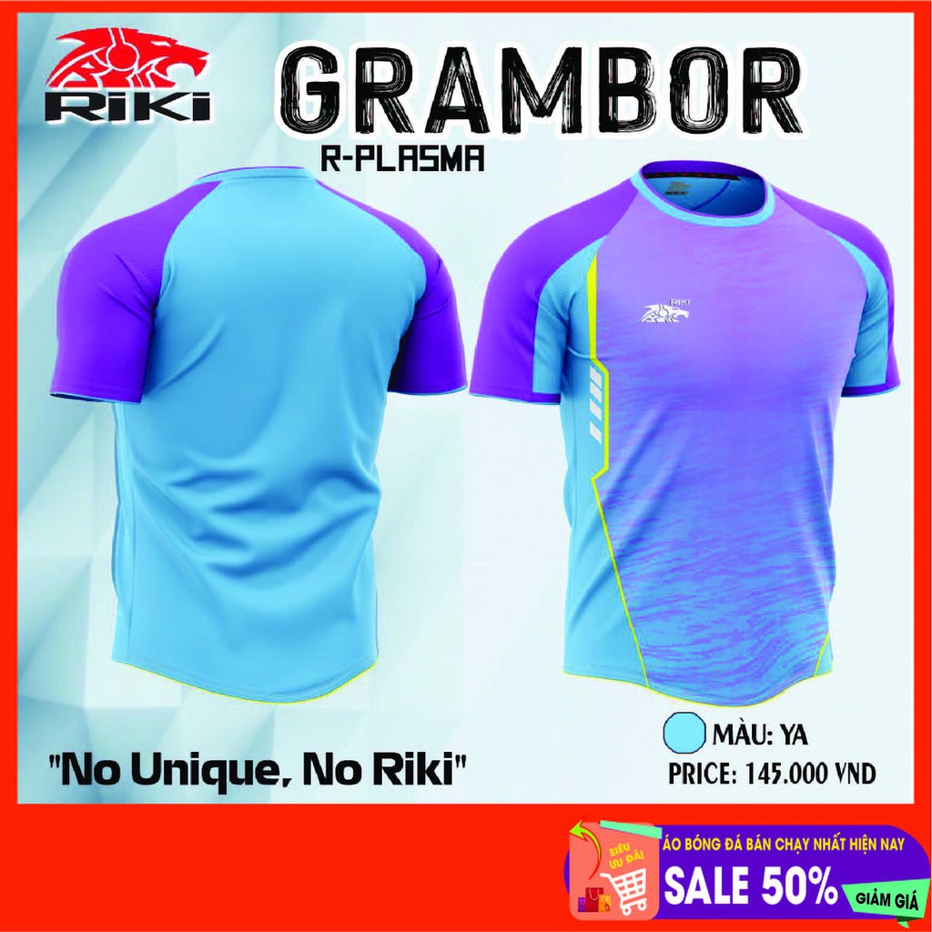 Bộ quần/áo thể thao, Bộ áo bóng đá không logo RiKi Grambo sẵn kho, giá tốt chất vải mềm mát mịn, thấm hút mồ hôi.