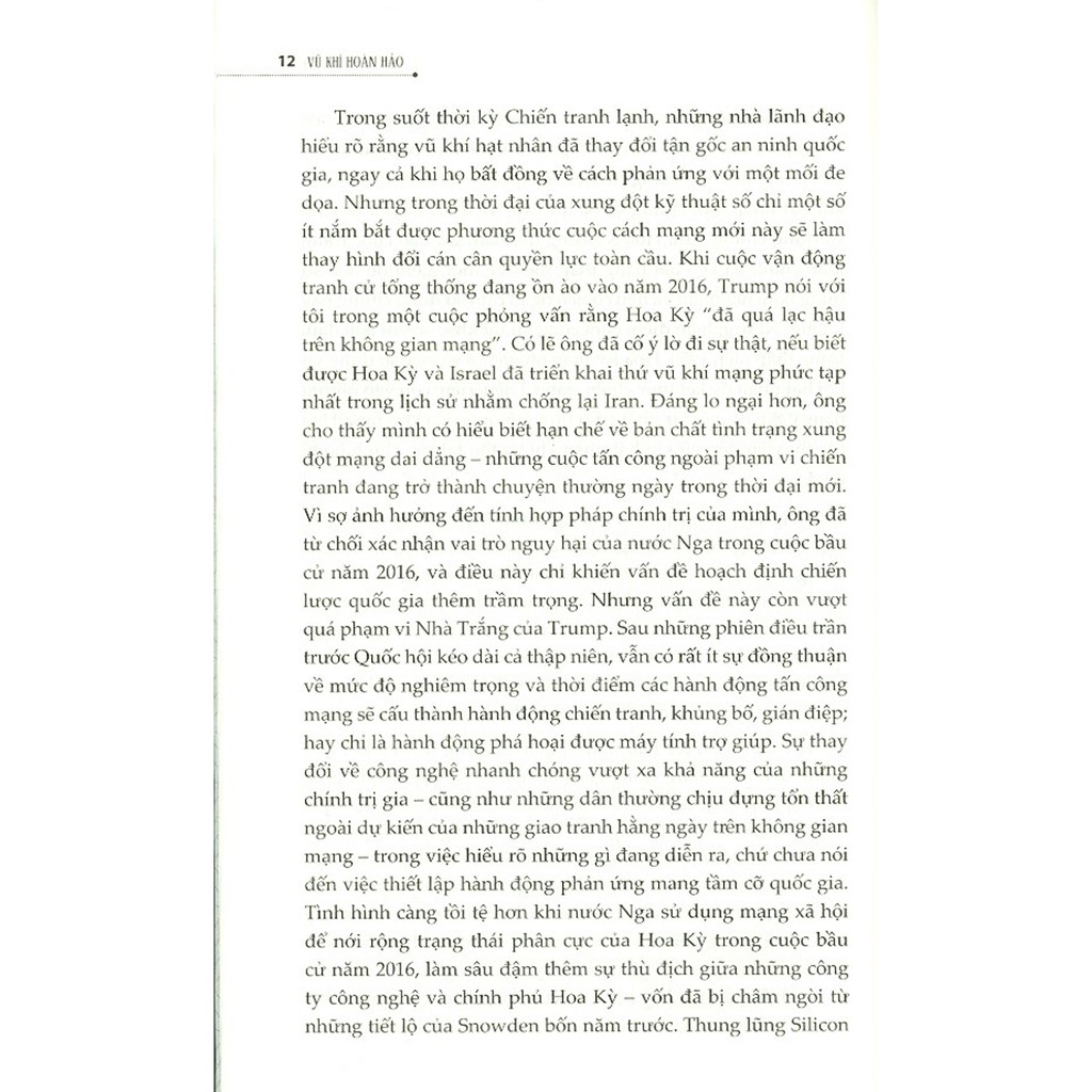 Sách - Vũ Khí Hoàn Hảo - Chiến Tranh, Sự Phá Hoại Và Nỗi Sợ Trong Kỷ Nguyên Mạng | BigBuy360 - bigbuy360.vn