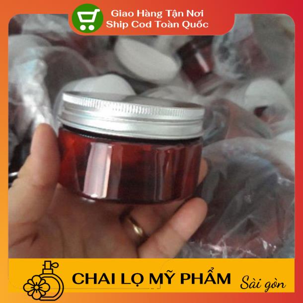 Hủ Đựng Kem ❤ SIÊU RẺ ❤ Hũ nhựa pet 100g đựng mỹ phẩm, thực phẩm, đồ khô, ngũ cốc