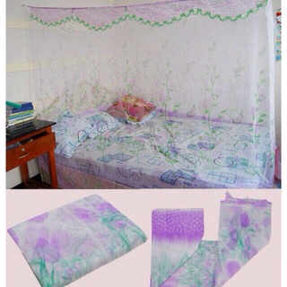 Mùng tuyn in bông đẹp 3mx2m, 1m6x2m, 1m8 x2m2, 1m2x2m