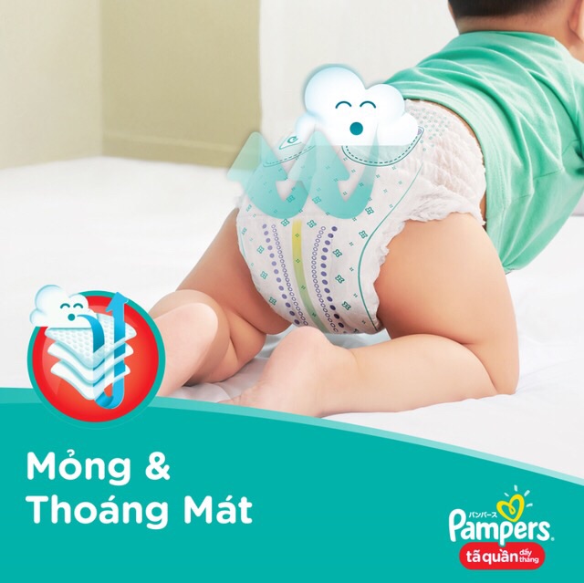 Tã quần pampers size M 7-12kg