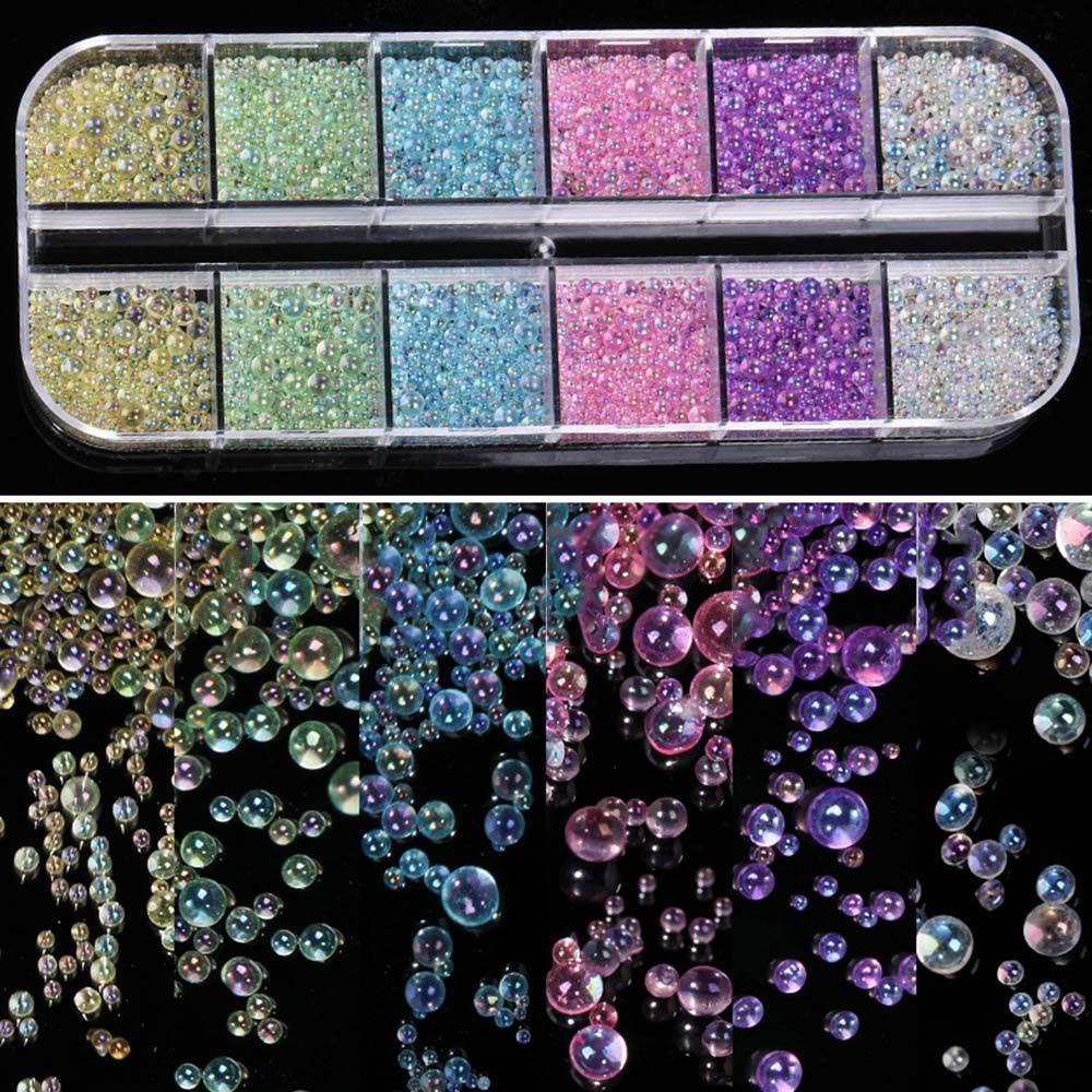 Hạt Nhựa Nhỏ Nhiều Màu Không Xốp Trang Trí Móng Tay Thời Trang|Phụ Kiện Trang Trí Móng Tay Xinh Xắn