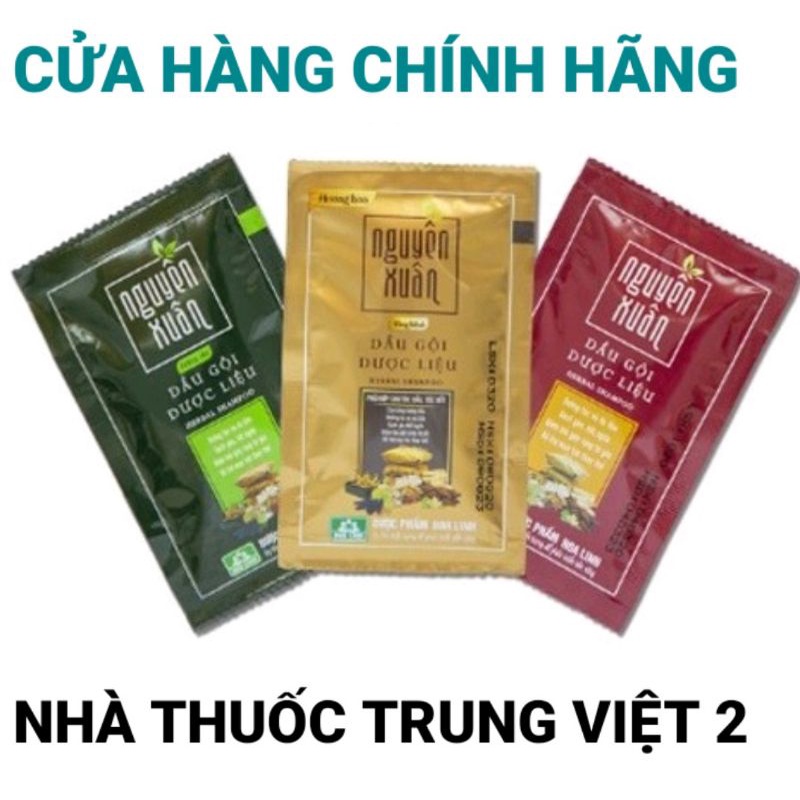 Dầu gội/xả dược liệu Nguyên Xuân - Dạng gói - 10 gói x 5.5ml