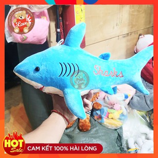 [ẢNH THẬT SHOP CHỤP] Cá mập nhồi bông cao cấp, gối ôm cá mập cho bé_50cm