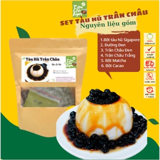 Set nguyên liệu làm tàu hũ trân châu đường đen