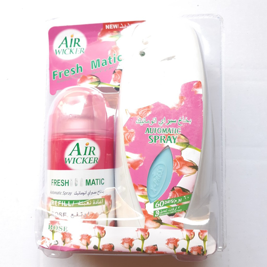 Máy xịt thơm phòng Air Freshener 250ml tặng kèm chai xịt AIR WICHKER - MITUHOME