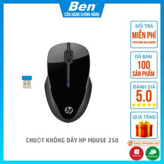 [Mã SKAMCLU9 giảm 10% đơn 100K] Chuột không dây HP 250 Wireless Mouse cho máy tính, laptop chính hãng HP 3FV67AA