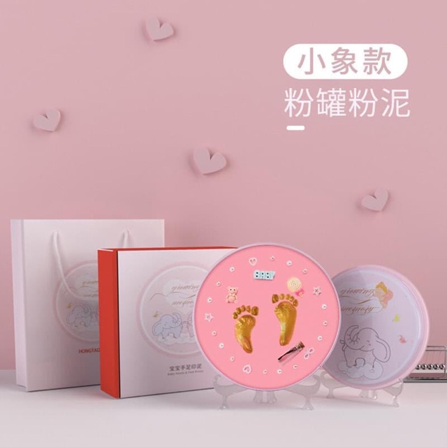 [SẴN HÀNG] Bộ In Dấu Vân Tay - Chân [MẪU MỚI - FULL PHỤ KIỆN] _ Lưu giữ Kỷ niệm cho bé (BABY FEEDS AND PRINT)