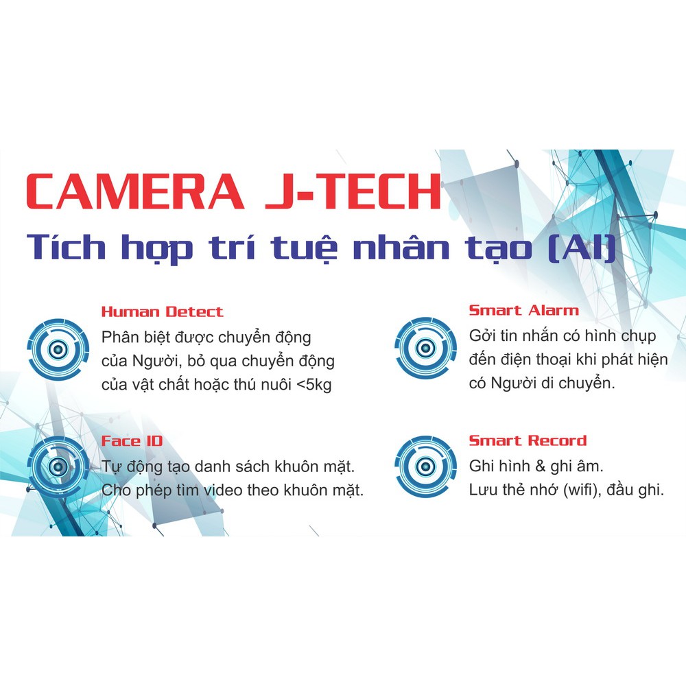 CAMERA WIFI IP J-TECH HD6612B (2MP, XOAY)