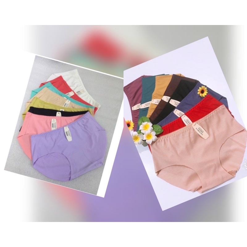 Set 10 quần lót su đúc trơn kháng khuẩn