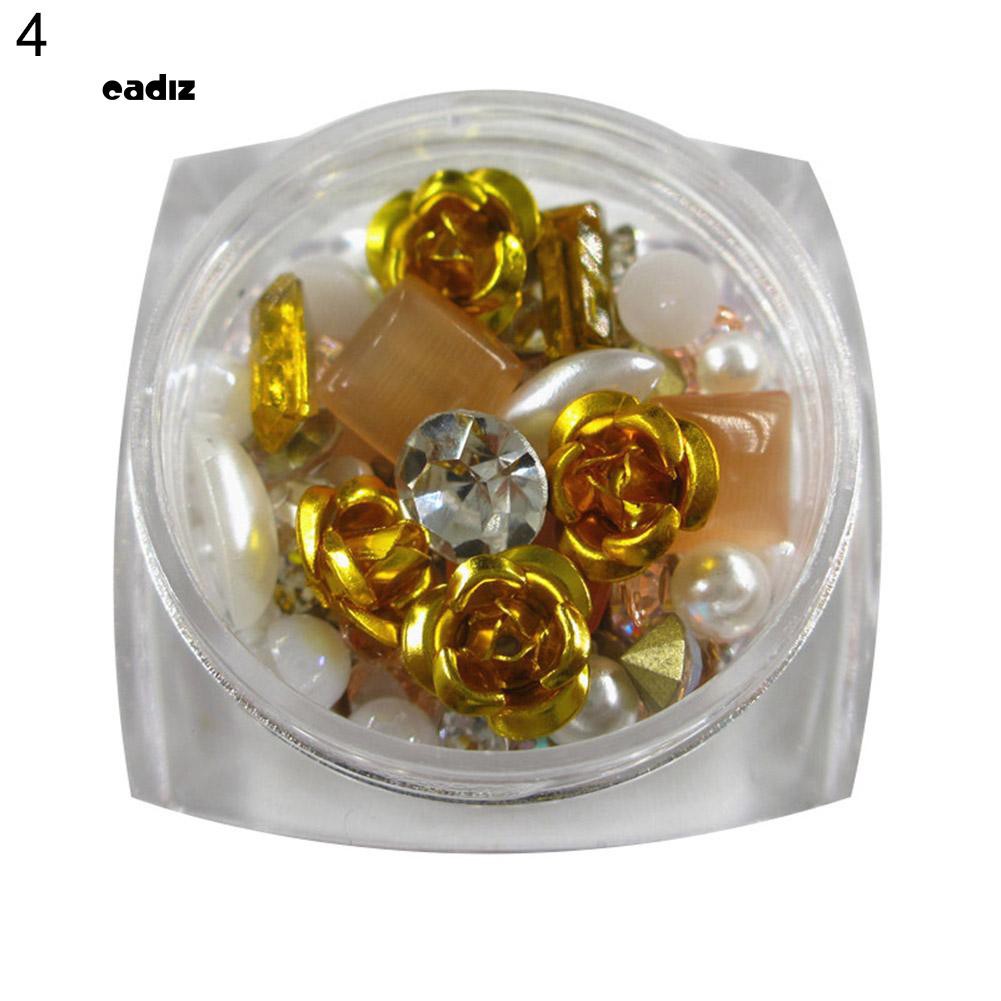 [Hàng mới về] Hộp phụ kiện trang trí móng tay nghệ thuật lấp lánh nổi bật