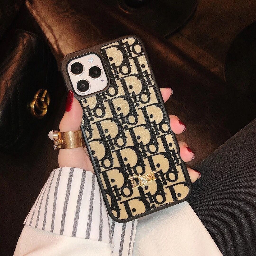 Ốp Điện Thoại Bằng Da Họa Tiết Logo DIOR Sang Trọng Cho Iphone 12 Pro Max 12 Mini 11 Pro Max Xs Max Xr Se 2020 7 8 Plus | BigBuy360 - bigbuy360.vn