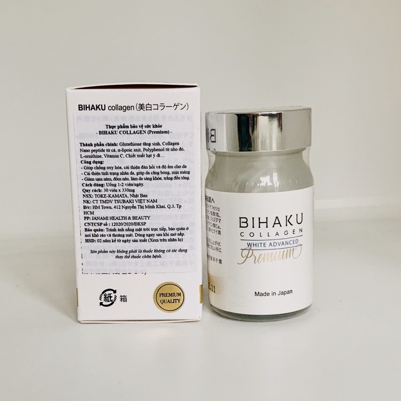Viên Uống Trắng Da Collagen Bihaku Nhật Bản Chính Hãng 30 viên | BigBuy360 - bigbuy360.vn