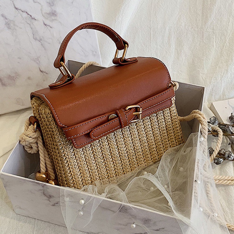 Túi Xách Đan Lát Phong Cách Bohemian Cổ Điển Dành Cho Nữ