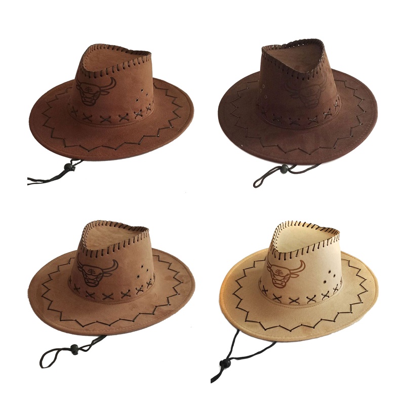 Mũ Fedora Thoáng Khí Với Họa Tiết Đầu Ox Dày Dặn Cho Người Lớn