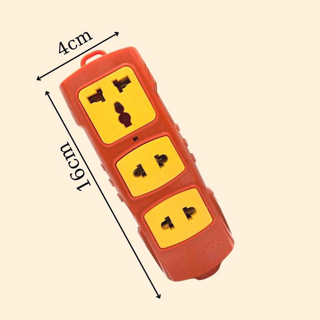 Combo Ổ cắm điện lõi sứ chống cháy SOPOKA 4S-6000W và Phích cắm siêu chịu tải SOPOKA P3000W2+