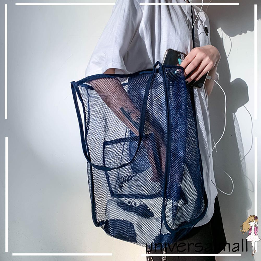 Túi Xách Đeo Vai Trong Suốt Phối Lưới Sức Chứa Lớn Phong Cách Thể Thao Thời Trang Đi Biển Cho Nữ | BigBuy360 - bigbuy360.vn