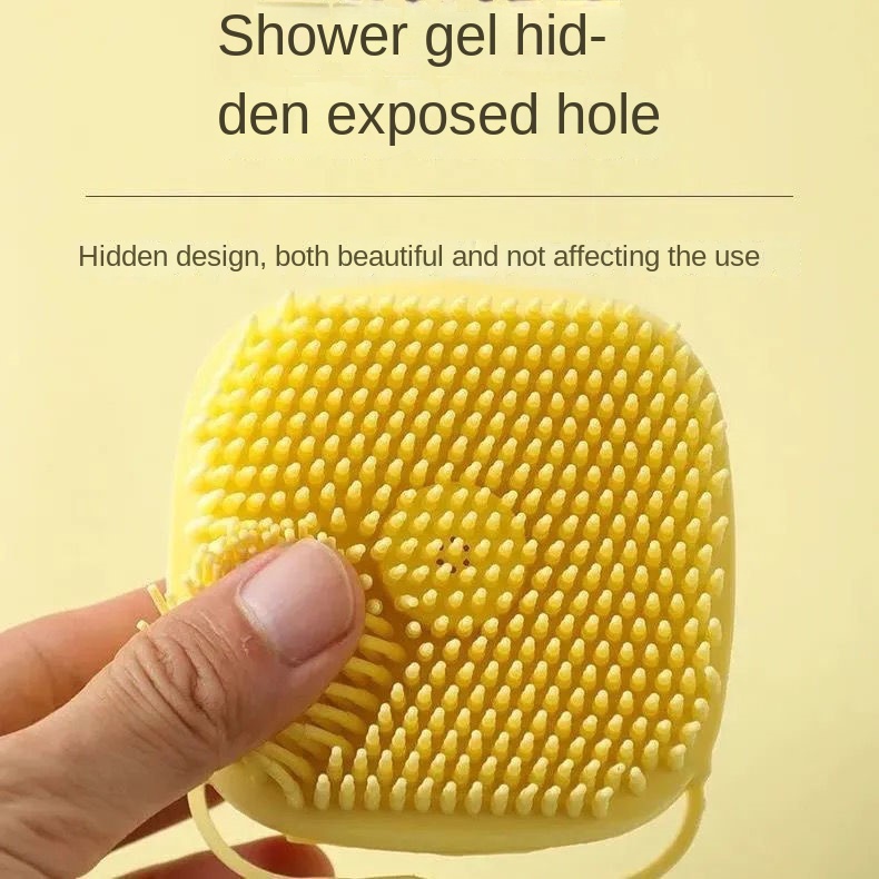 Bàn Chải Tắm Silicon Mềm Mát Xa Tẩy Tế Bào Chết Cho Người Lớn Và Trẻ Em