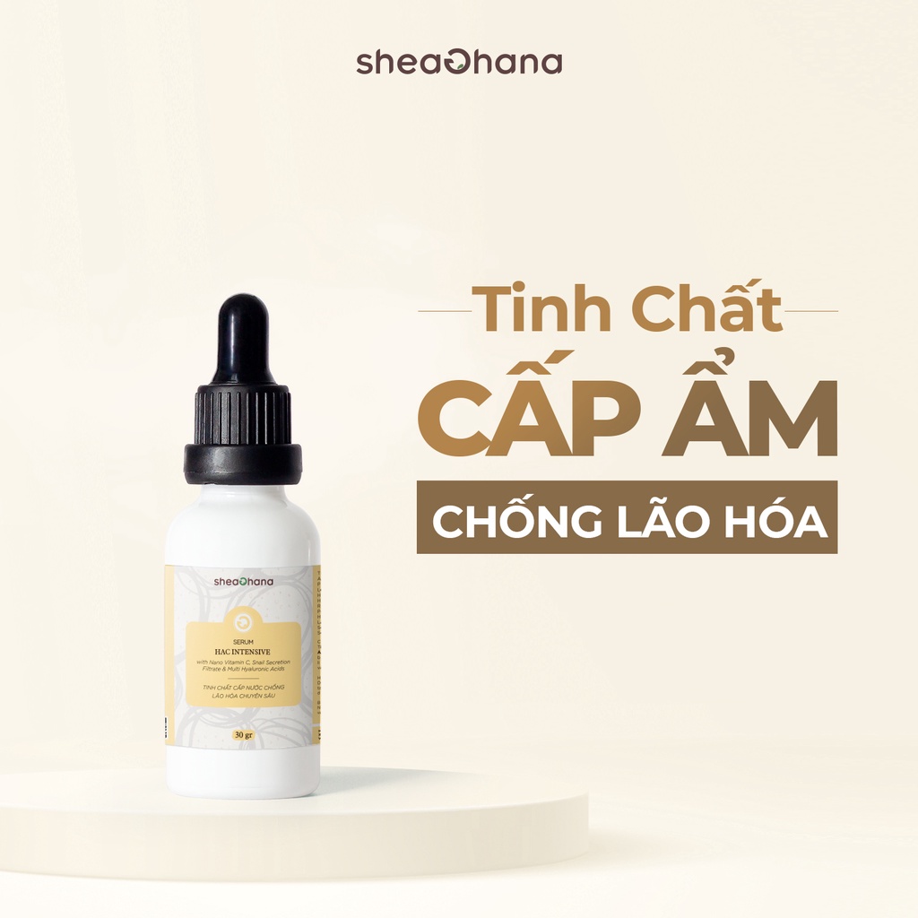 Tinh chất cấp ẩm sâu chống lão hóa SheaGhana với Hyaluronic Acid và Vitamin C 30g