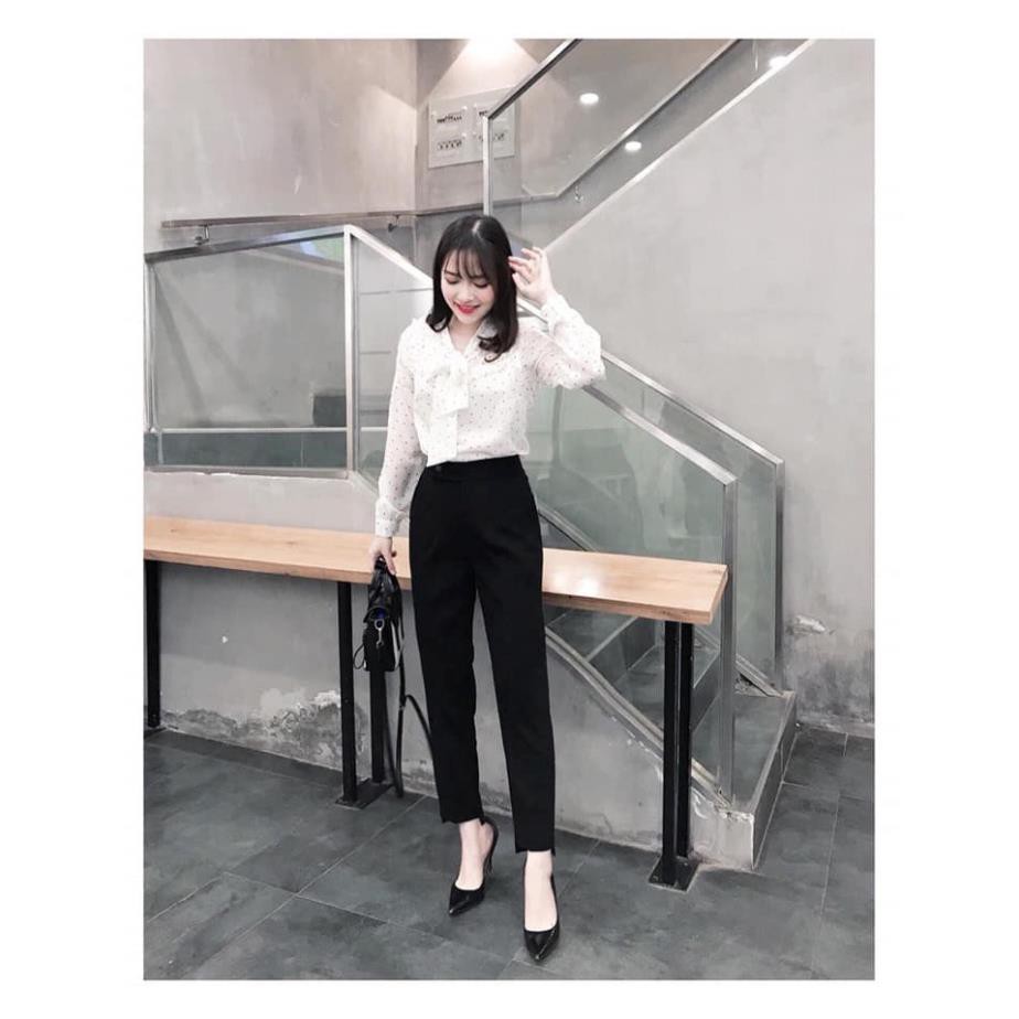 [Mã FAMARAL1 giảm 10K đơn 50K] Quần Baggy Tây BIGSIZE từ 60-75 Kg, Quần lệch gấu thời trang vải mềm chất đẹp Q2D09