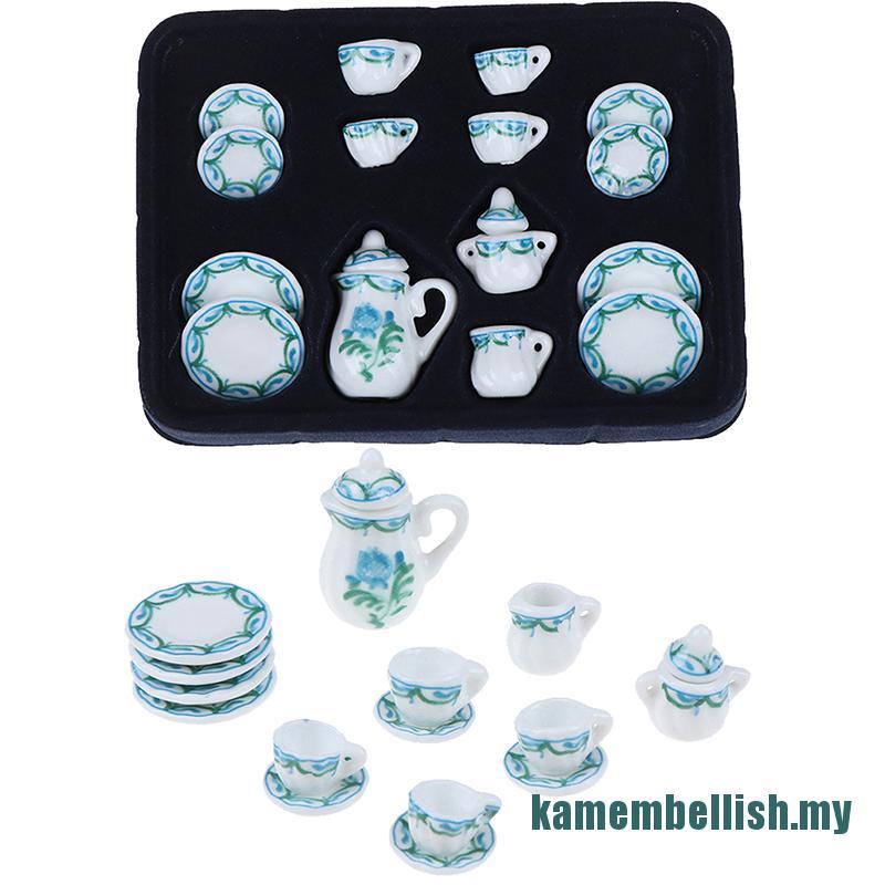 Set 15 Tách Trà Mini Tỉ Lệ 1: 12 Dùng Để Trang Trí Nhà Búp Bê