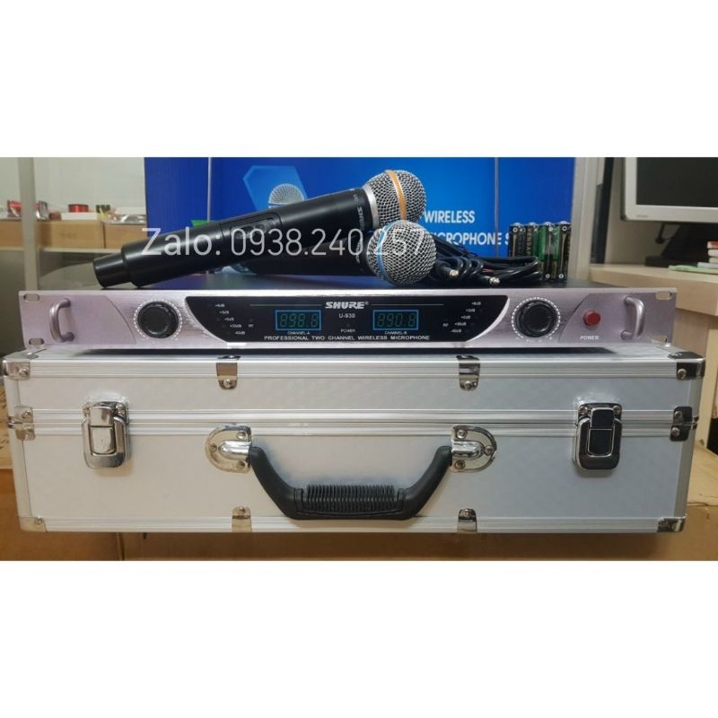 Micro không dây shure u930 hàng chuẩn cao cấp - shure u-930 - micro không dây - micro shure karaoke