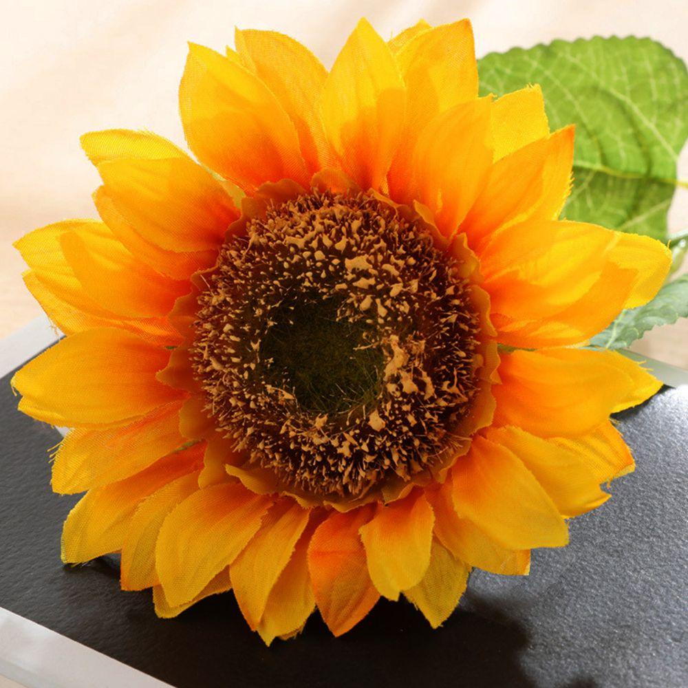 KUNHEV Bó Hoa Hướng Dương Vàng Dùng Trang Trí Vườn / Tiệc Cưới / Văn Phòng