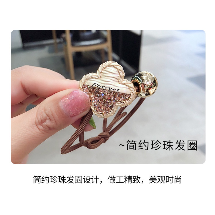 Dây Chun Buộc Tóc Xinh Xắn Hình Ngôi Sao Vàng Dễ Thương Sang Chảnh Cho Phái Nữ