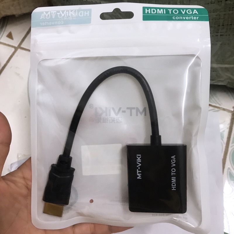 ( Chính Hãng ) Cáp Chuyển Đổi Tín Hiệu Hdmi Sang Vga VIKI, Dây Chuyển Đổi Hdmi to Vga Dây Máy Chiếu