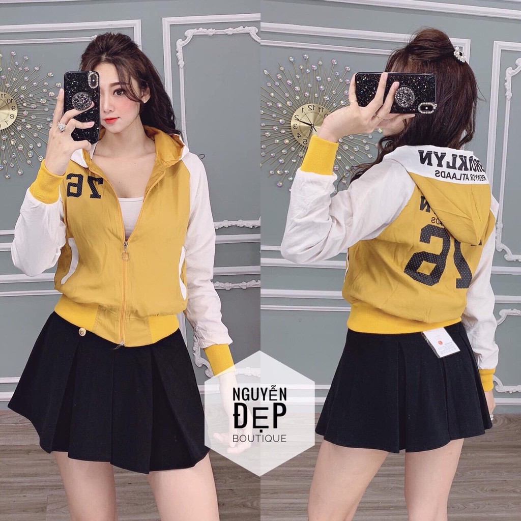 ÁO KHOÁC DÙ NỮ 2 LỚP - IN SỐ 76 THỜI TRANG CÁ TÍNH