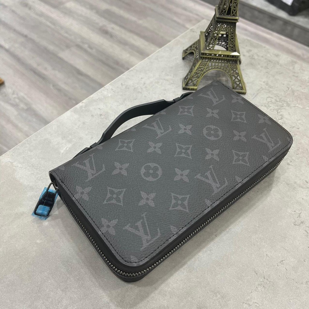 👝HIGH FASHION👝 Ví nam nữ cao cấp, Ví Cluth xách tay 1 khóa LV các nmẫu Fullbox MLN NV HV