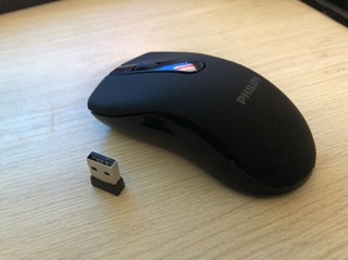 Chuột không dây Philips nút bấm silent.