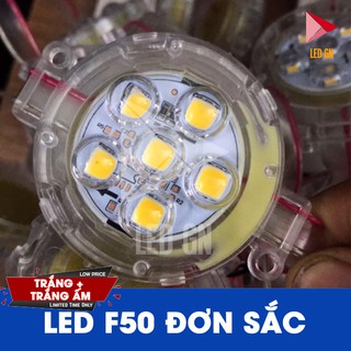 Bóng LED F50 Đơn Sắc - Nhựa Trong