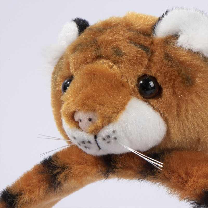 Flgo Băng Đô Cài Tóc Hình Tai Hổ Hoạt Hình Bằng Vải Lông Làm Đạo Cụ Chụp Ảnh Halloween