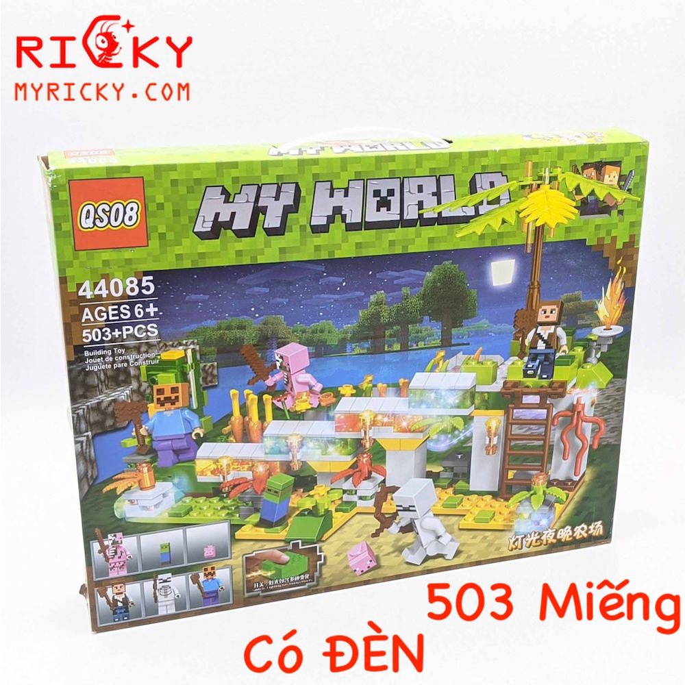 [Mã LIFETOYS1 giảm 30K đơn 99K] Bộ Lắp ráp Minecraft -Trận chiến với bộ xương - Lắp ráp mô hình MY WORLD- Nhiều Mẫu