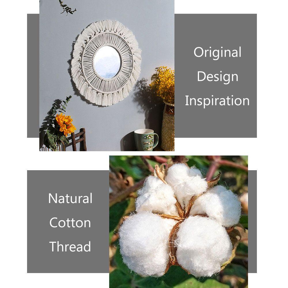 KUNHEV Gương Treo Tường Hình Hoa Mẫu Đơn Mới Trang Trí Phòng Ngủ Cho Bé