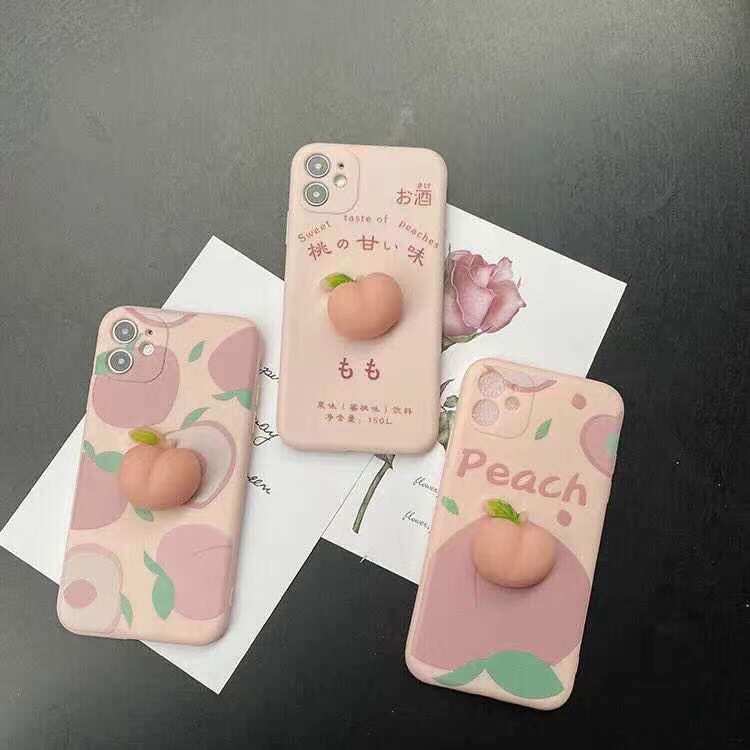 CUTE Ốp lưng iphone mochi cạnh vuông  shin đào bóp 6 / 6s / 7 / 8 / plus / X / XS / XR / 11 / 12 / MINI / PRO / MAX