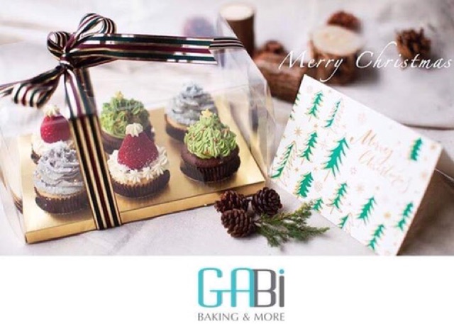 Combo 5 hộp mica trong đựng bánh cupcake